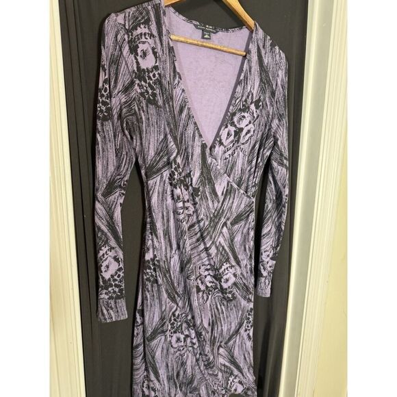 Banana Republic  Faux Wrap Pencil Dress M Stretchy Whimsigoth Dark Fairy core - Picture 1 of 6